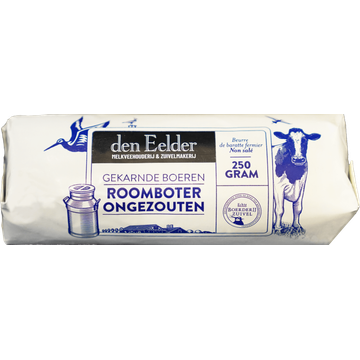 Den Eelder Gekarnde Boeren Roomboter Ongezouten 250g