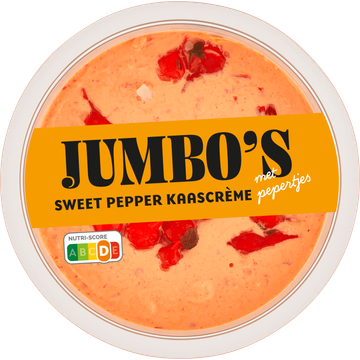 Jumbo's Sweet Pepper Kaascrème met Pepertjes 150 g