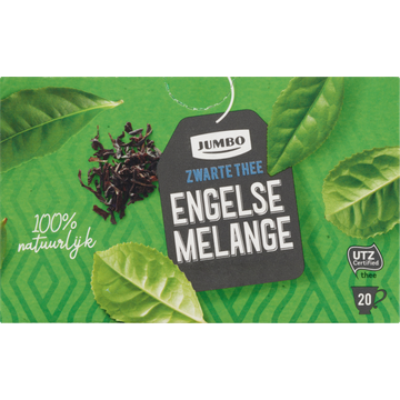 Jumbo Zwarte Thee Engelse Melange Kop 20 Stuks