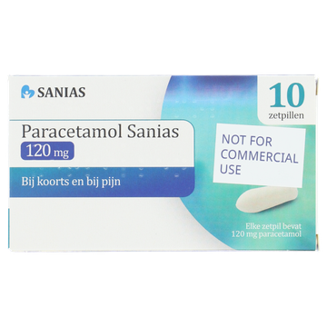 Sanias Paracetamol Zetpil 120mg 10st