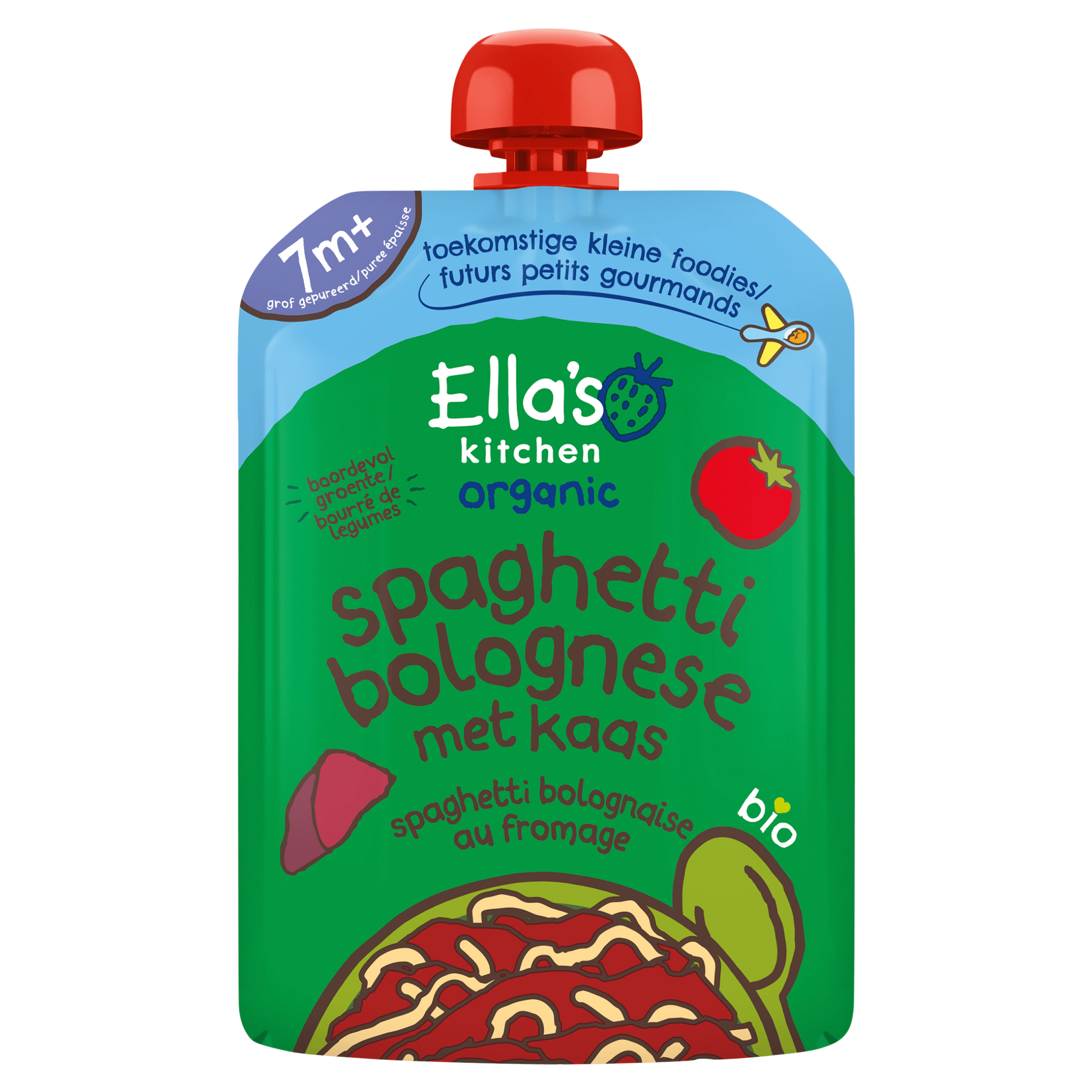 Ella's Kitchen Spaghetti bolognese met kaas 7m+