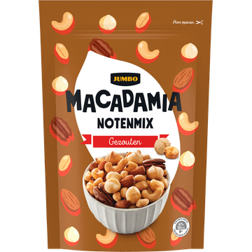 Jumbo Macadamia Notenmix Gezouten 200 g