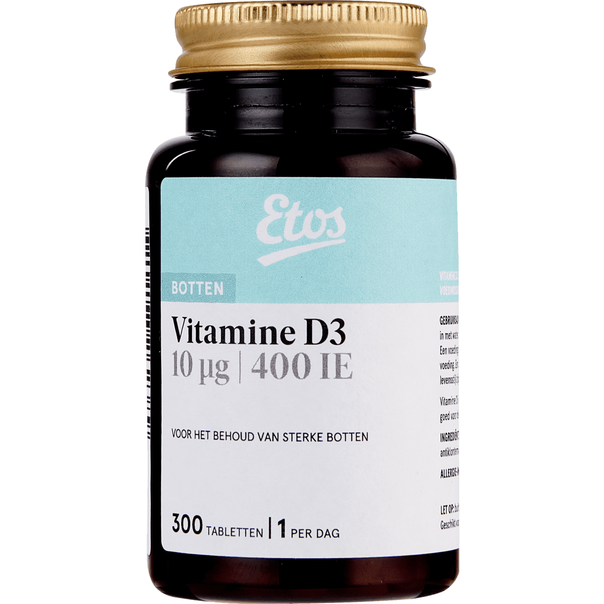 Etos Vitamine D3 10µg 400 IE Tabletten 300 stuks
