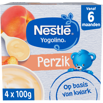 Nestlé Yogolino® Perzik 6+ maanden 4 x 100 g