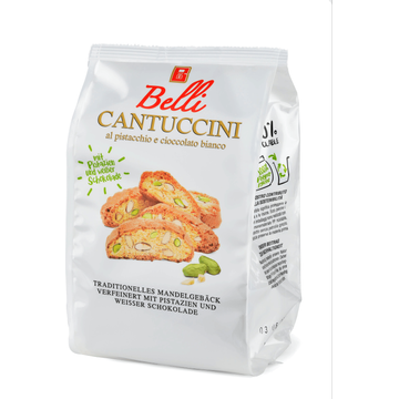 Belli Cantucci Almond Pistachio White Chocolate 200g