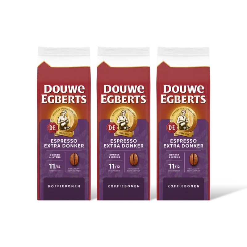 Douwe Egberts Espresso extra donker koffiebonen 3-pack