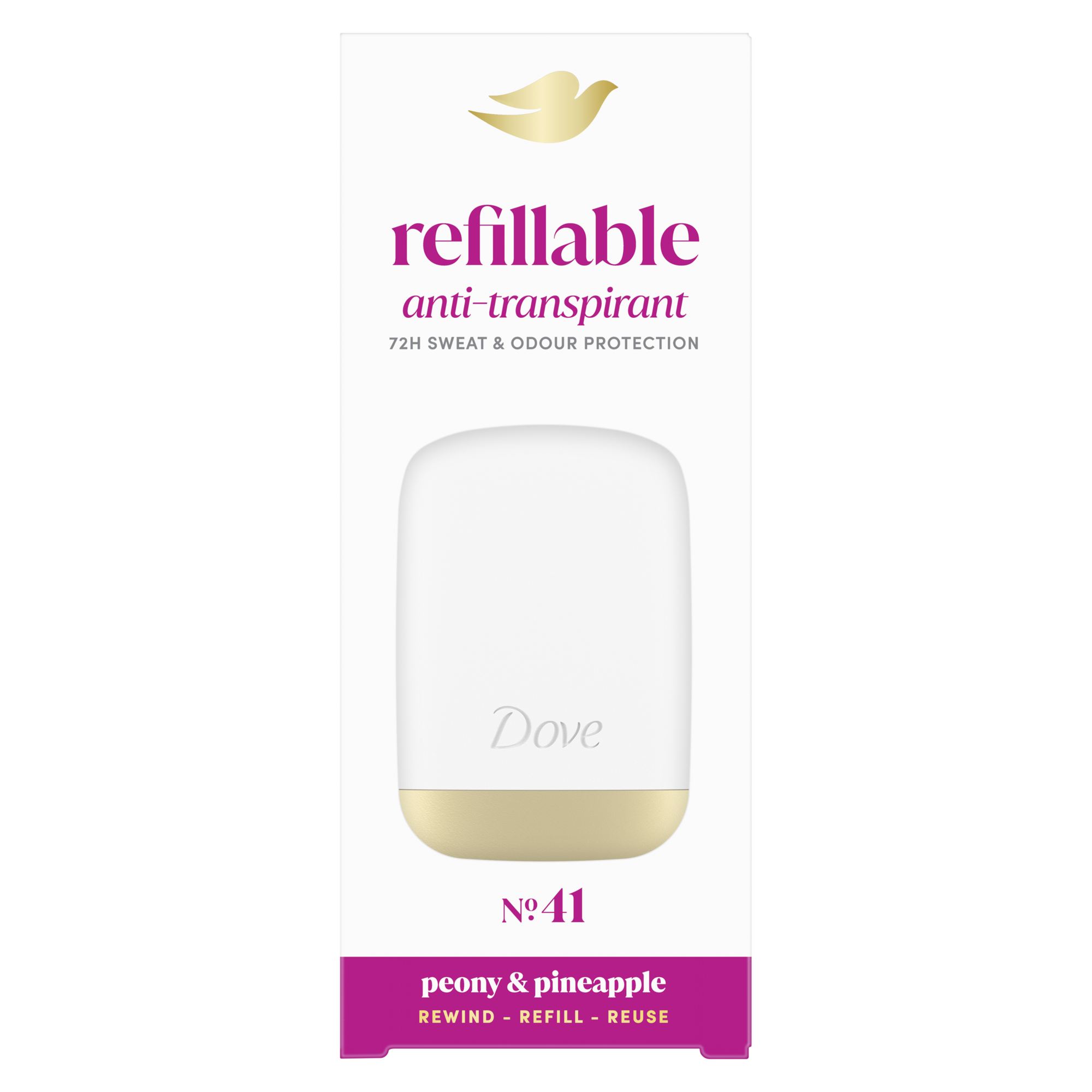 Dove Peony Antiperspirant Deodorant Refillable Starter Kit