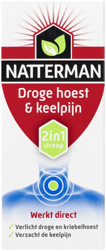Natterman Droge hoest & keelpijn 2in1 siroop