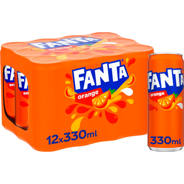 Fanta Orange Blik 12 x 0,33 L