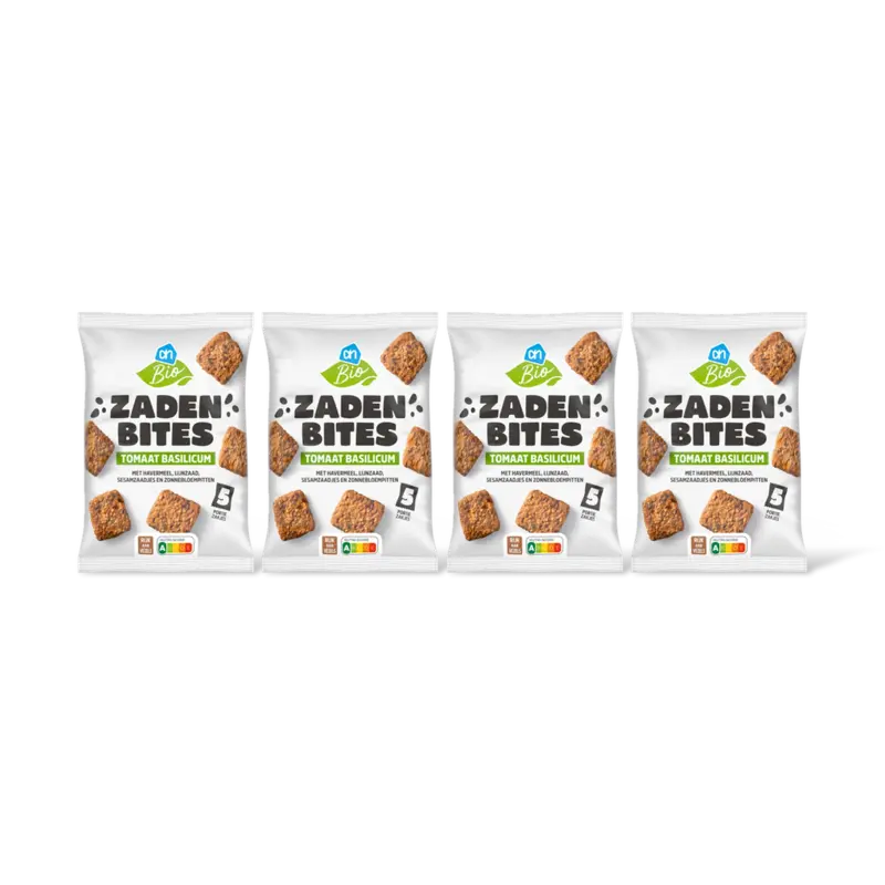 AH Biologisch Zaden bites tomaat basilicum bio 4-pack