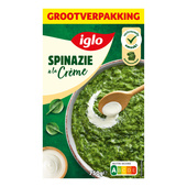 Iglo spinazie a la crème 750 gram