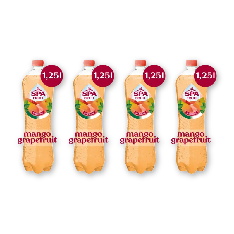 Spa Fruit mango grapefruit bruisend 4-pack