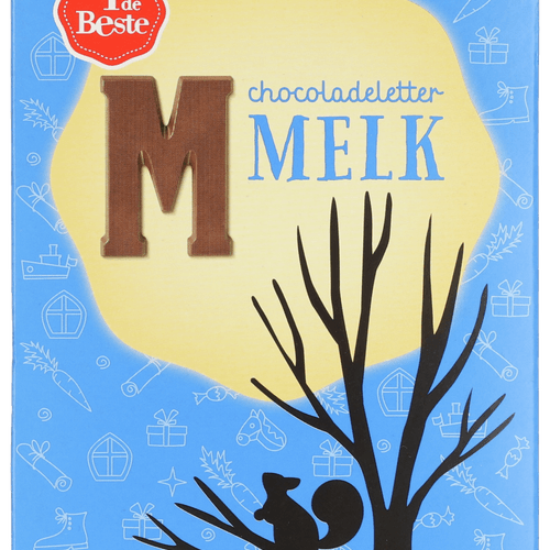 1 de Beste Chocoladeletter m melk