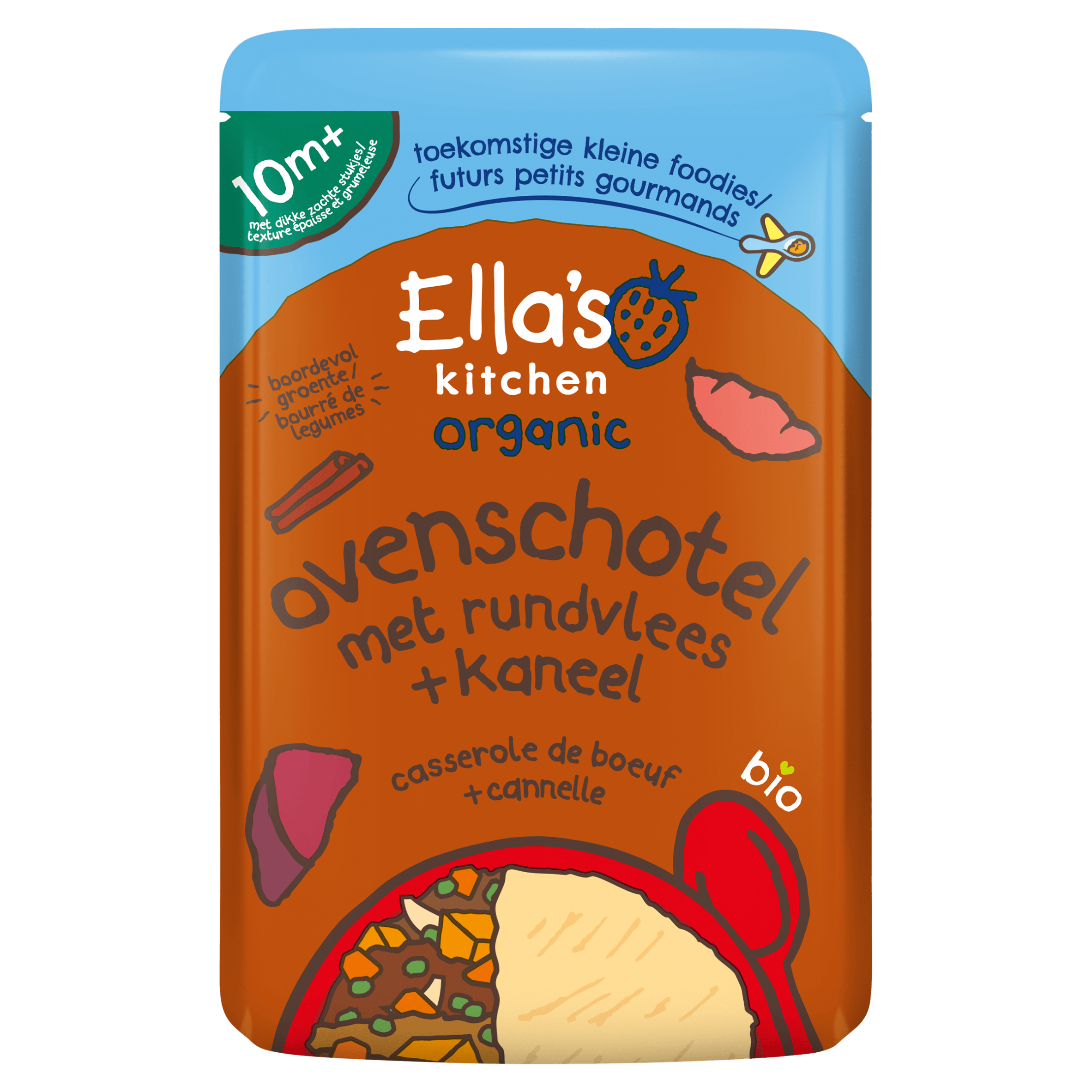 Ella's Kitchen Ovenschotel rundvlees + kaneel 10m+