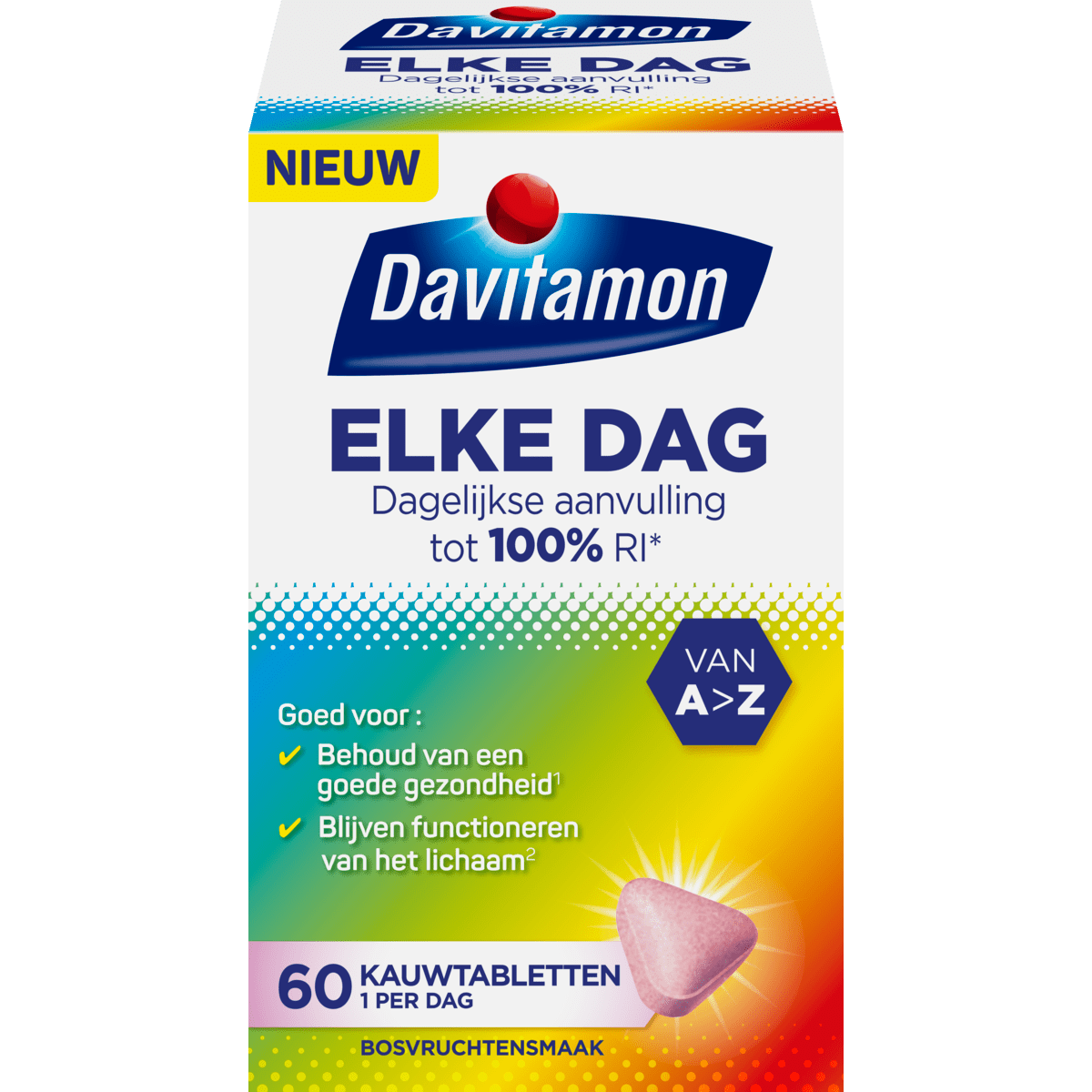 Davitamon Elke Dag Kauwtabletten 60 stuks