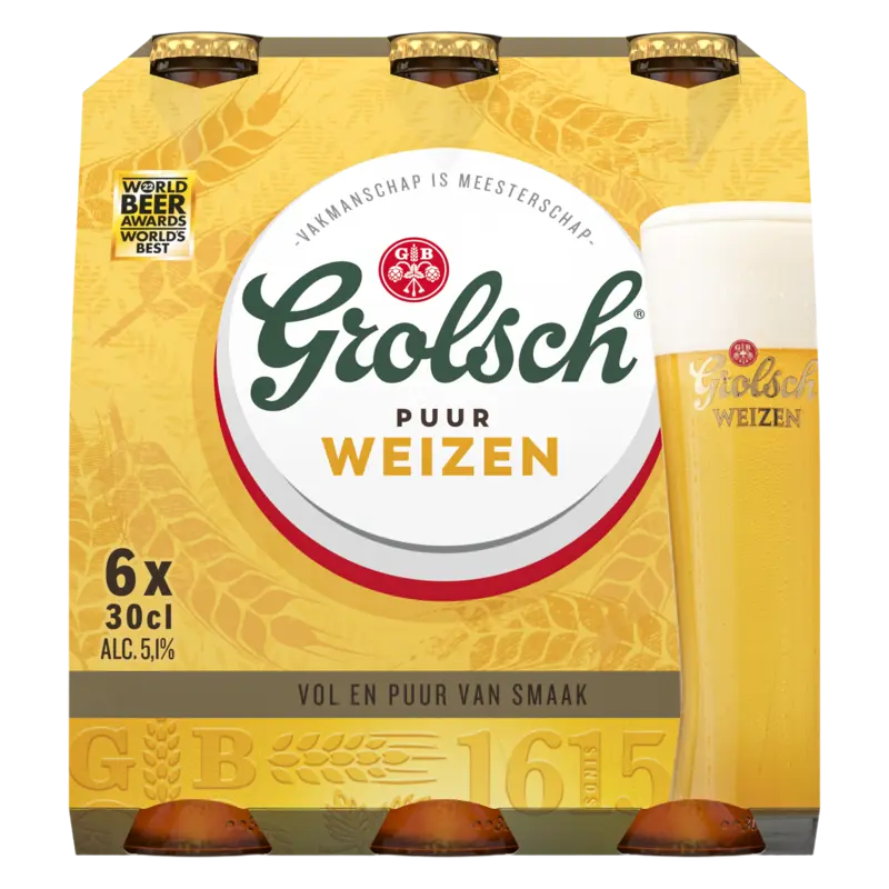 Grolsch Puur weizen speciaalbier 6-pack