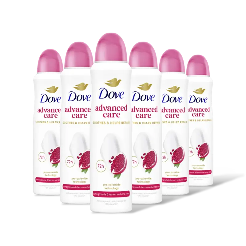 Dove Advanced care pomegranate spray 6-pack