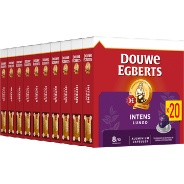 Douwe Egberts Lungo 8 Intens 10 x 20 stuks