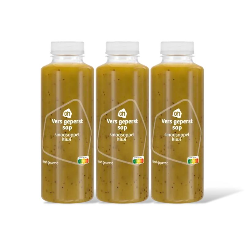 AH Vers geperst sap sinaasappel kiwi 3-pack