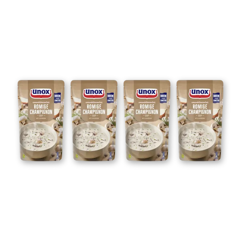 Unox Romige champignonsoep 4-pack