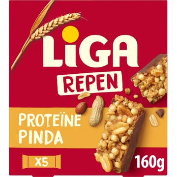 LiGA  Proteïne Reep Pinda (5 x 32g) 160g