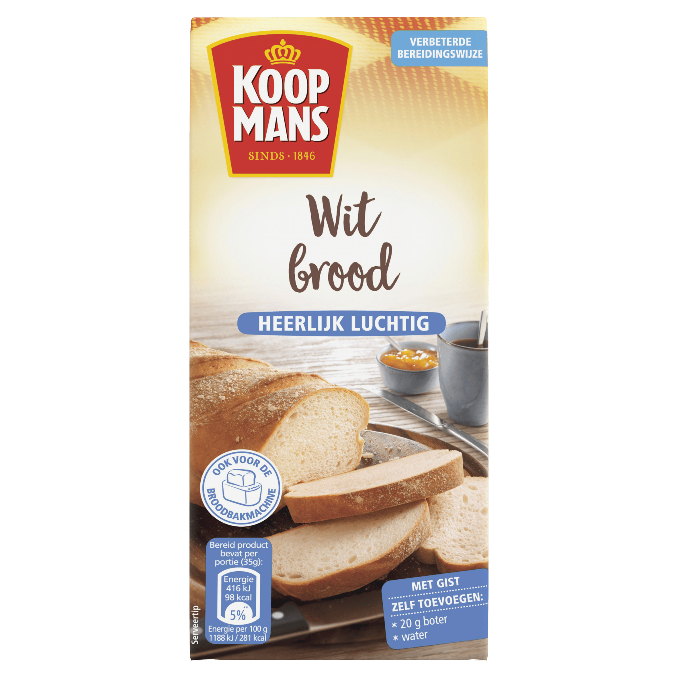Koopmans Broodmix wit brood