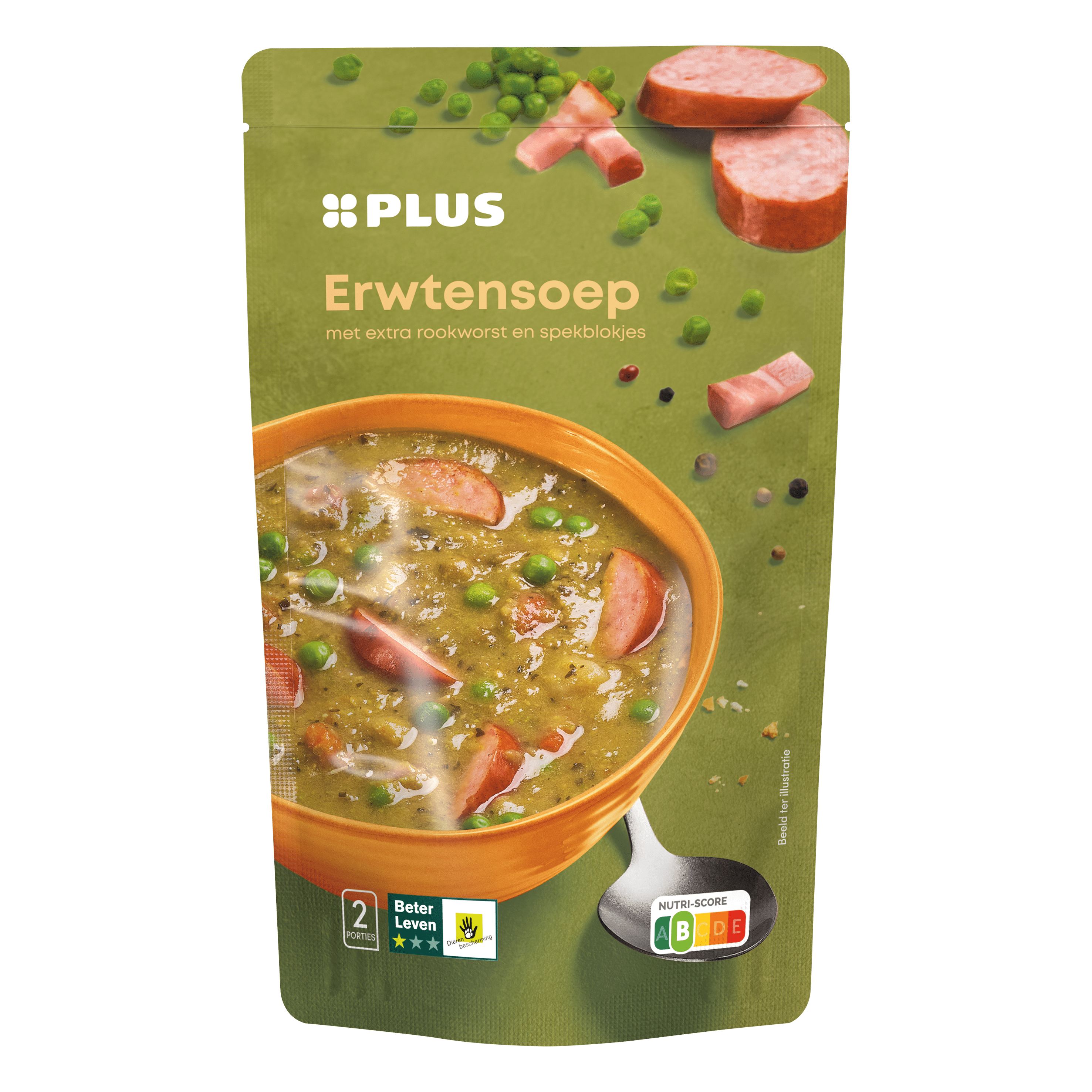 PLUS Soep in zak erwtensoep