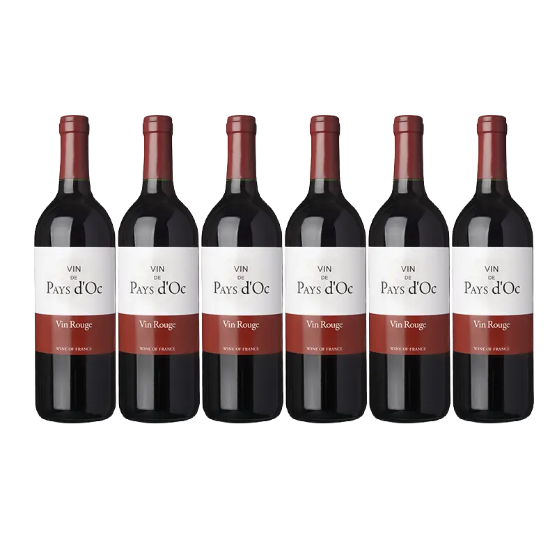 Vin de Pays d'Oc Rood 6 flessen