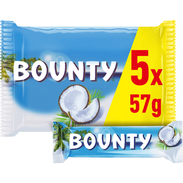 BOUNTY Chocolade Repen 5 x 57g