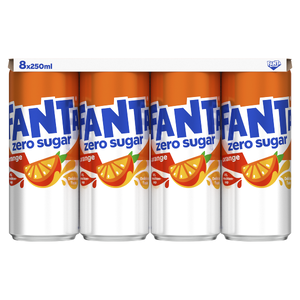 Fanta Zero 8x250ml Blik
