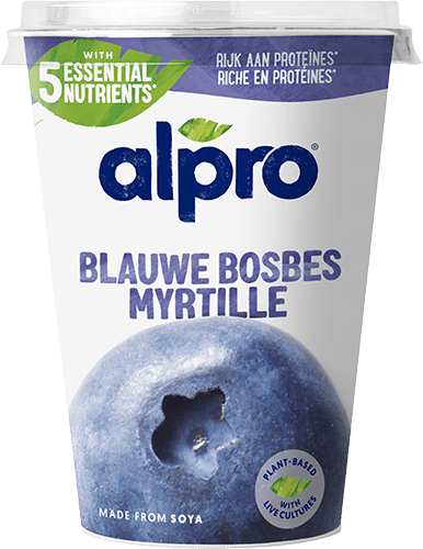Alpro Plantaardige Variatie Yoghurt Bosbes