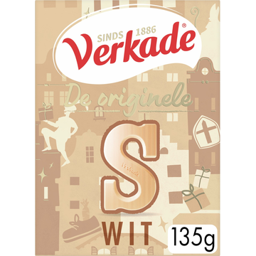 Verkade Chocoladeletter Wit 135 g