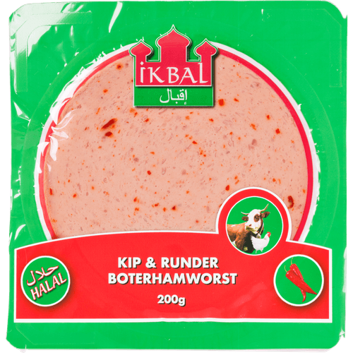 Ikbal Rund boterhamworst paprika