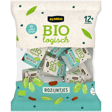 Jumbo Biologische Rozijntjes 12+ Maanden 10 Stuks
