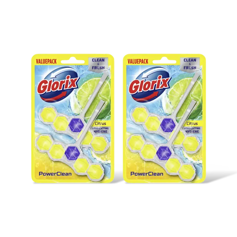 Glorix Power5 citrus duo pack wc-blok 4-pack