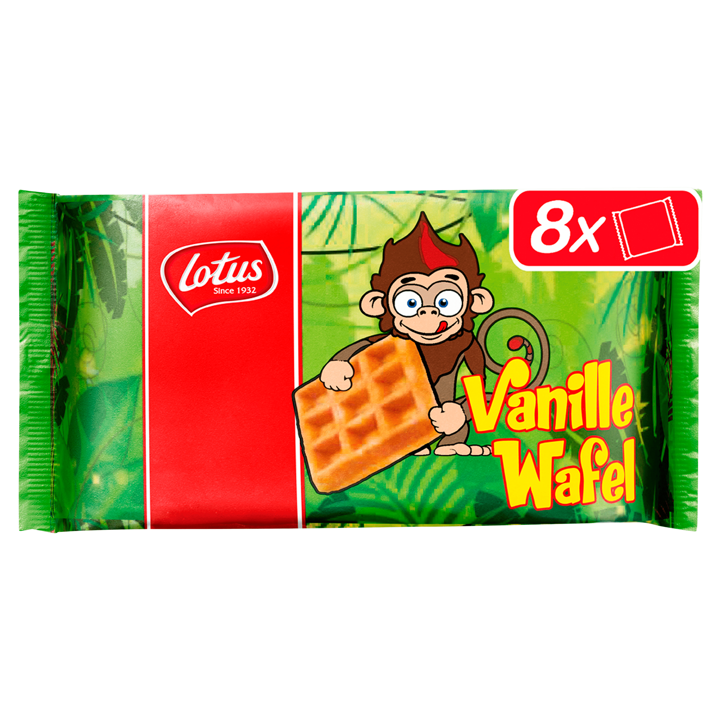 Lotus wafel vanille aap