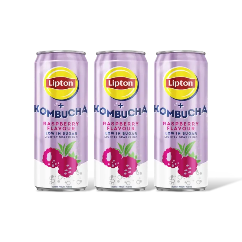 Lipton Ice tea kombucha raspberry 3-pack