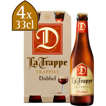 La Trappe - Dubbel - Fles 4 x 330ML