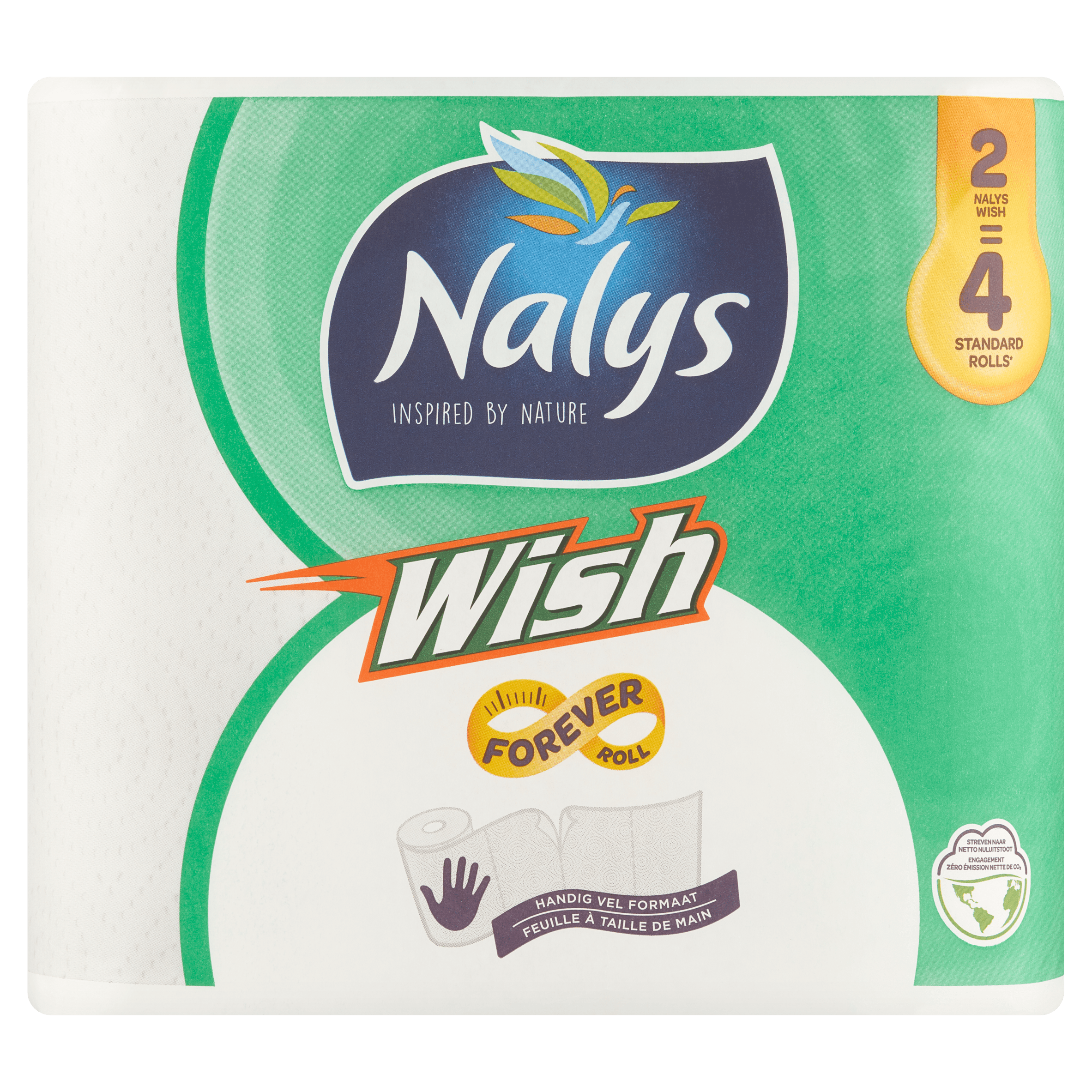 NALYS Keukenpapier Wish 2=4