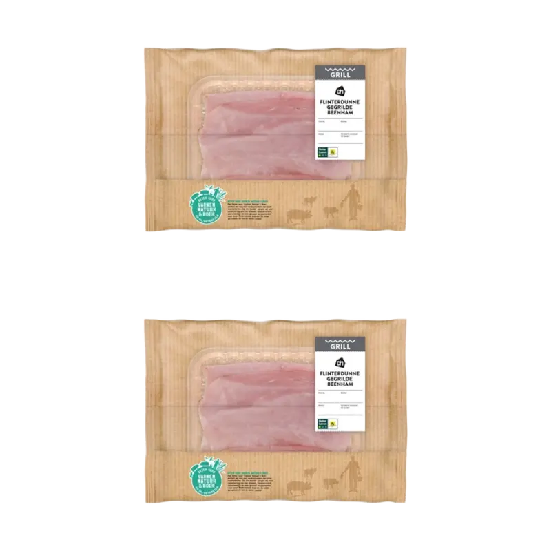 AH Flinterdunne gegrilde beenham 2-pack