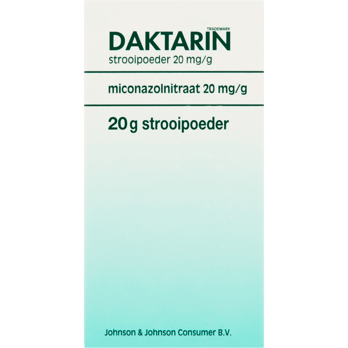 DAKTARIN® Schimmelinfectie Strooipoeder 20mg Miconazolnitraat Per 20 gram