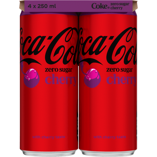 Coca-Cola Zero cherry 4x25 cl