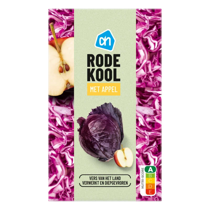 AH Rode kool met appel