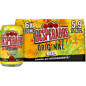 Desperados Original Bier Blik 6 x 330ml
