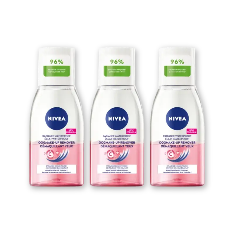 NIVEA Oogmakeup remover met vitamine C 3-pack