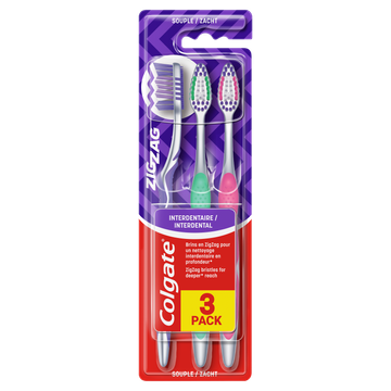 Colgate Zigzag Tandenborstel Soft 3 Stuks