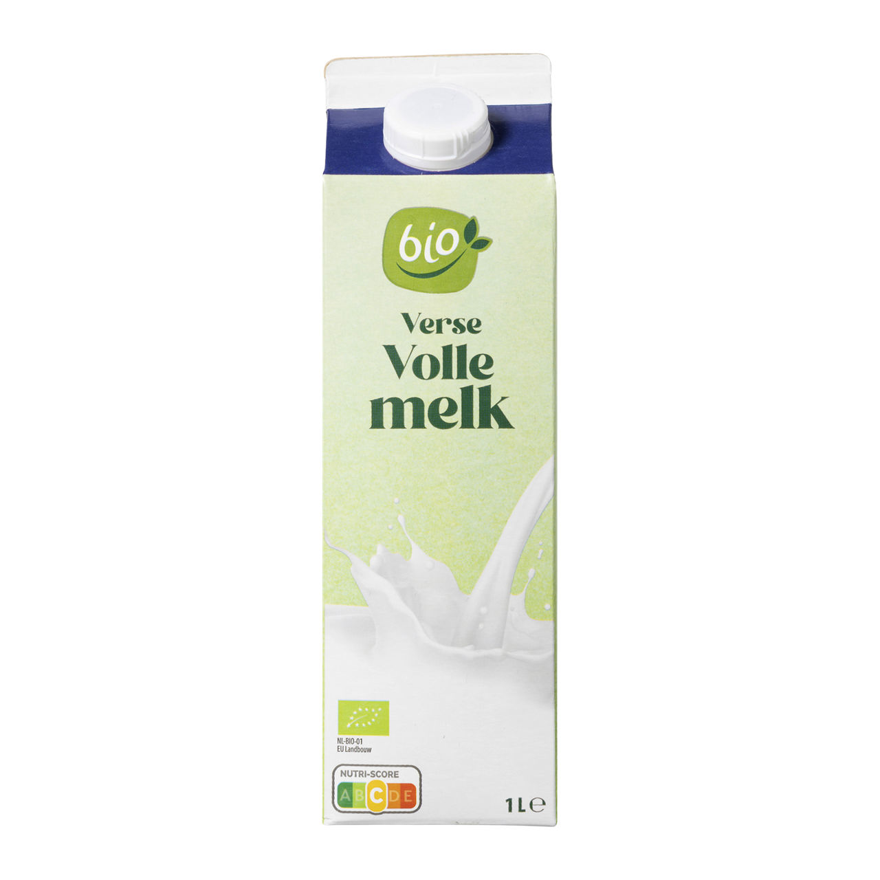 Biologische verse volle melk