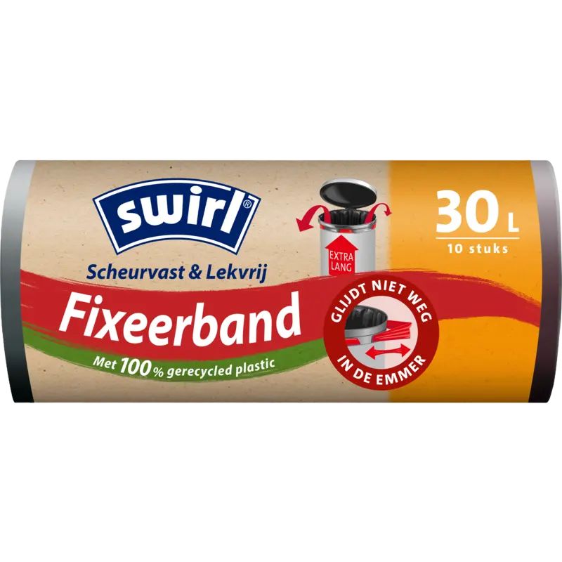 Swirl Vuilniszakken met fixeerband 30 liter