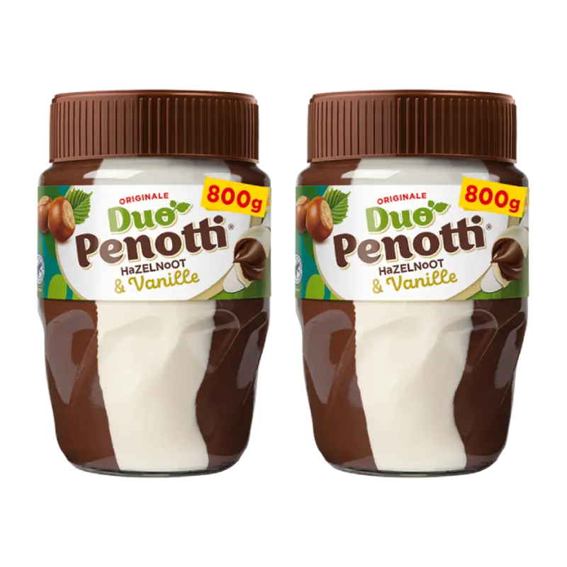 Duo Penotti Hazelnoot & vanille pasta 2-pack