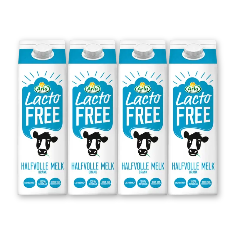 Arla Lactofree halfvolle melk 4-pack